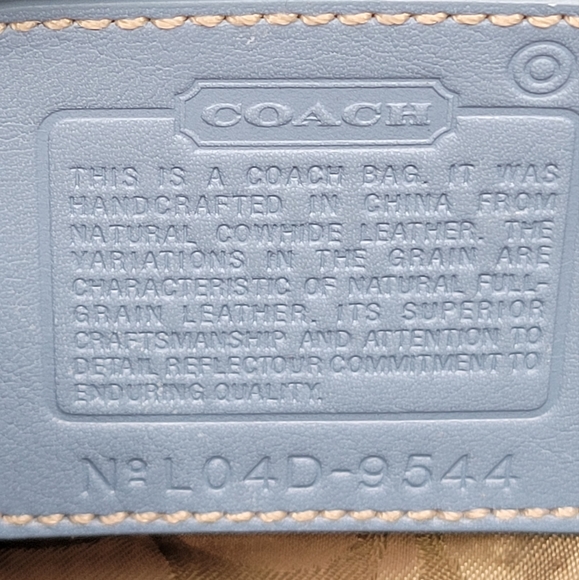 🔥SALE🔥 Coach Smooth Leather Carry All Bag, Vintage, w/ matching Wallet - Picture 6 of 14